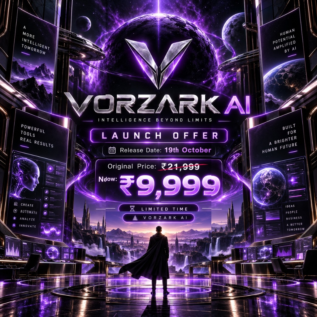 Vorzark AI Original Launch Poster